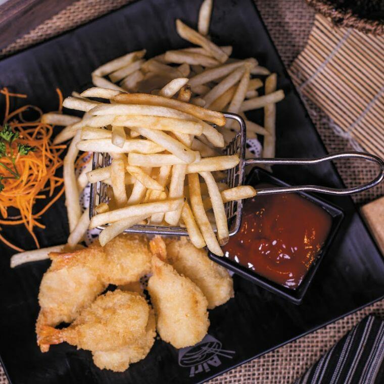 Fantail Shrimp French Fries